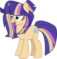 Size: 7352x7640 | Tagged: safe, artist:shootingstarsentry, oc, oc only, oc:crystal sparkle, pony, unicorn, absurd resolution, female, mare, offspring, parent:flash sentry, parent:twilight sparkle, parents:flashlight, simple background, solo, transparent background