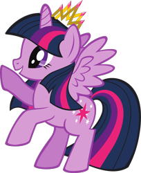 Size: 3622x4437 | Tagged: safe, twilight sparkle, alicorn, pony, g4, official, .svg available, crown, female, jewelry, mare, regalia, simple background, solo, stock vector, svg, transparent background, twilight sparkle (alicorn), vector