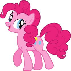 Size: 3509x3511 | Tagged: safe, pinkie pie, earth pony, pony, g4, official, .svg available, female, high res, mare, simple background, solo, stock vector, svg, transparent background, vector