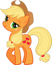 Size: 3143x3960 | Tagged: safe, applejack, earth pony, pony, g4, official, .svg available, applejack's hat, cowboy hat, female, hat, high res, mare, simple background, solo, stock vector, svg, transparent background, vector