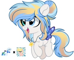 Size: 672x540 | Tagged: safe, oc, oc only, oc:altersmay earth, earth pony, pegasus, pony, colored wings, female, filly, flying, foal, fusion, happy, heterochromia, jewelry, male, mare, necklace, older altersmay earth, open mouth, planet ponies, ponified, simple background, white background, wings