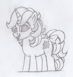 Size: 1340x1420 | Tagged: safe, artist:taylerthecartoonboy2001, rarity, g4, 60s, sketch