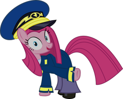 Size: 2104x1703 | Tagged: safe, artist:retroponybro, general flash, pinkie pie, earth pony, pony, g4, testing testing 1-2-3, ancient wonderbolts uniform, clothes, female, full body, looking at you, pinkamena diane pie, simple background, solo, transparent background, uniform, vector