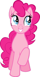 Size: 2016x3860 | Tagged: safe, part of a set, pinkie pie, earth pony, pony, g4, official, .svg available, female, high res, mare, simple background, solo, stock vector, svg, transparent background, vector