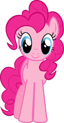 Size: 1997x3834 | Tagged: safe, part of a set, pinkie pie, earth pony, pony, g4, official, .svg available, cute, diapinkes, female, looking at you, mare, simple background, solo, stock vector, svg, transparent background, vector
