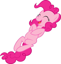 Size: 3738x3910 | Tagged: safe, part of a set, pinkie pie, earth pony, pony, g4, official, .svg available, cute, diapinkes, female, high res, laughing, lying down, mare, simple background, solo, stock vector, svg, transparent background, vector