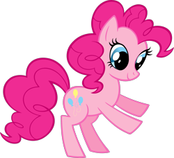 Size: 3676x3353 | Tagged: safe, part of a set, pinkie pie, earth pony, pony, g4, official, .svg available, female, high res, mare, simple background, solo, stock vector, svg, transparent background, vector