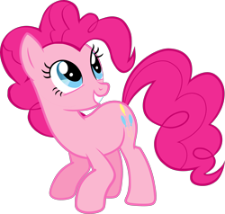 Size: 3407x3241 | Tagged: safe, part of a set, pinkie pie, earth pony, pony, g4, official, .svg available, cute, diapinkes, female, high res, mare, simple background, solo, stock vector, svg, transparent background, vector