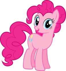 Size: 3222x3508 | Tagged: safe, part of a set, pinkie pie, earth pony, pony, g4, official, .svg available, cute, diapinkes, female, high res, mare, simple background, solo, stock vector, svg, transparent background, vector