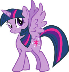 Size: 2709x2833 | Tagged: safe, twilight sparkle, alicorn, pony, g4, official, .svg available, cardboard twilight, female, high res, mare, simple background, solo, spread wings, stock vector, svg, transparent background, twilight sparkle (alicorn), vector, wings