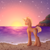 Size: 2000x2000 | Tagged: safe, artist:dereketto, oc, oc only, oc:cobbler, pony, unicorn, beach, high res, horn, looking back, male, male oc, ocean, solo, stallion, stars, sunset, unicorn oc, water