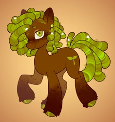 Size: 1370x1450 | Tagged: safe, artist:crimmharmony, oc, oc only, oc:gaiyah, earth pony, pony, cornrows, dreadlocks, female, mare, raised hoof, solo, tail, unshorn fetlocks