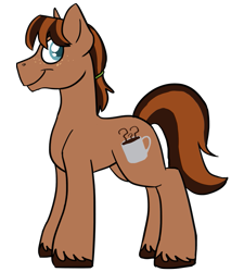 Size: 719x800 | Tagged: safe, artist:wiggles, oc, oc only, oc:mocha dust, earth pony, pony, fusion, male, male oc, simple background, solo, stallion, transparent background