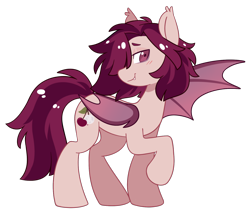 Size: 1520x1310 | Tagged: safe, artist:crimmharmony, oc, oc only, oc:crimm harmony, bat pony, bat pony oc, bat wings, male, male oc, nonbinary, rule 63, simple background, solo, spread wings, stallion, transparent background, wings