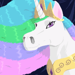 Size: 720x720 | Tagged: safe, artist:loose noose, princess celestia, alicorn, horse, pony, g4, crown, flared nostrils, hoers, jewelry, looking at you, necklace, princess celestia is a horse, purple eyes, realistic anatomy, rectangular pupil, regalia, smiling, solo