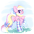 Size: 2048x2048 | Tagged: safe, artist:persikulka, oc, oc only, oc:bay breeze, pegasus, pony, bow, butt, clothes, cute, dock, featureless crotch, female, hair bow, heart, heart eyes, high res, looking at you, looking back, looking back at you, mare, ocbetes, open mouth, open smile, pegasus oc, plot, raised hoof, raised leg, smiling, smiling at you, socks, solo, striped socks, tail, tail bow, thigh highs, wingding eyes, wings