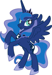 Size: 1761x2556 | Tagged: safe, part of a set, princess luna, alicorn, pony, g4, official, .svg available, female, mare, simple background, solo, stock vector, svg, transparent background, vector