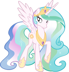 Size: 2187x2264 | Tagged: safe, part of a set, princess celestia, alicorn, pony, g4, official, .svg available, female, high res, mare, simple background, solo, stock vector, svg, transparent background, vector