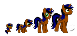 Size: 1859x880 | Tagged: safe, artist:nightlightartz, oc, oc only, oc:surge navyheart, alicorn, pony, alicorn oc, baby, baby pony, colored wings, colt, foal, folded wings, frown, full body, gradient wings, green eyes, grin, hooves, horn, lidded eyes, looking at you, looking down, male, male alicorn, male alicorn oc, male oc, newborn, overpowered, simple background, sitting, smiling, solo, spread wings, stallion, standing, tail, teenager, transparent background, two toned mane, two toned tail, walking, wings