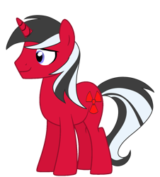 Size: 1157x1280 | Tagged: safe, artist:mint-light, artist:nightlightartz, oc, oc only, oc:crimson hazard, pony, unicorn, base used, blue eyes, horn, male, male oc, simple background, solo, stallion, standing, transparent background, unicorn oc