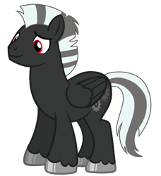 Size: 1166x1280 | Tagged: safe, artist:krystalheartbases, artist:nightlightartz, oc, oc only, oc:steel stud, pegasus, pony, base used, colored hooves, folded wings, hoof polish, pegasus oc, red eyes, simple background, solo, standing, transparent background, unshorn fetlocks, wings