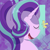 Size: 2048x2048 | Tagged: safe, artist:thatonesonicyt, starlight glimmer, pony, unicorn, g4, bust, eye clipping through hair, eyes closed, high res, open mouth, open smile, portrait, smiling, solo
