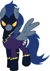 Size: 2045x2872 | Tagged: safe, artist:polygonical, descent, pegasus, pony, g4, high res, looking at you, male, shadowbolts, simple background, solo, spread wings, stallion, transparent background, vector, wings