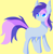 Size: 1606x1626 | Tagged: safe, oc, oc:hasegawa kazumi, earth pony, pony, female, mare, simple background, solo, yellow background