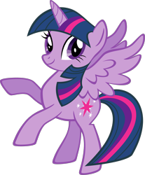 Size: 2253x2727 | Tagged: safe, twilight sparkle, alicorn, pony, g4, official, .svg available, female, high res, mare, simple background, smiling, solo, spread wings, stock vector, svg, transparent background, twilight sparkle (alicorn), vector, wings