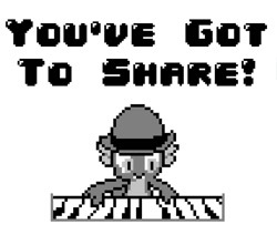 Size: 775x684 | Tagged: safe, artist:polygonical, spike, dragon, g4, over a barrel, season 1, 8-bit, bowler hat, game boy, grayscale, hat, monochrome, musical instrument, piano, pixel art, simple background, solo, song cover, white background, you gotta share