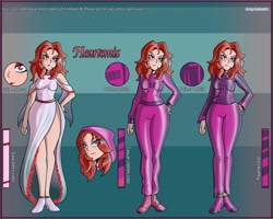 Size: 2500x2000 | Tagged: safe, artist:devillustart, oc, oc:queen heartimis, human, equestria girls, g4, clothes, fireheart76's latex suit design, high res, latex, latex dress, latex socks, latex suit, prisoners of the moon, reference sheet, rubber, rubber socks, rubber suit, socks