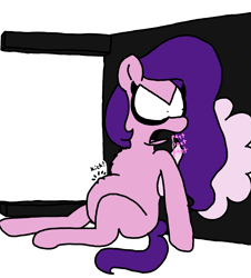 Size: 3023x3351 | Tagged: safe, artist:professorventurer, pipp petals, pegasus, pony, series:ask pippamena, g5, high res, kicking, onomatopoeia, panting, pippamena, pregnant, primrose petals, table