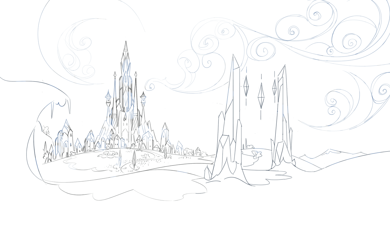 3151381 safe, g4, official, the crystal empire, behind the scenes, building, cloud, crystal