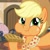 Size: 1080x1080 | Tagged: safe, artist:apple.tothecore, applejack, earth pony, pony, g4, my little pony: friendship is magic, the last problem, apple fritter (food), aweeg*, cute, eating, female, food, jackabetes, mare, older, older applejack, puffy cheeks, selfie, solo