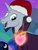 Size: 463x607 | Tagged: safe, edit, edited screencap, editor:incredibubbleirishguy, screencap, chancellor neighsay, princess luna, pony, g4, my little pony: friendship is magic, school raze, christmas, cropped, hat, heart, holiday, male, reformed, santa hat, solo focus, stallion