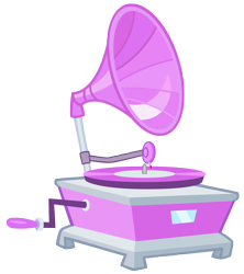 Size: 4532x5111 | Tagged: safe, artist:andoanimalia, fluttershy leans in, g4, gramophone, no pony, phonograph, simple background, transparent background, vector