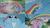 Size: 2000x1125 | Tagged: safe, edit, edited screencap, editor:quoterific, screencap, rainbow dash, pegasus, pony, g4, my little pony: friendship is magic, the cutie mark chronicles, cloud, female, filly, filly rainbow dash, floppy ears, on a cloud, rainbow, sonic rainboom, standing on a cloud, younger