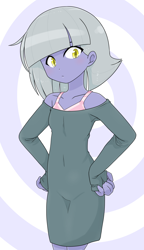 Size: 2018x3508 | Tagged: safe, artist:batipin, limestone pie, human, equestria girls, g4, equestria girls-ified, female, hand on hip, high res, looking at you, solo