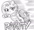 Size: 500x440 | Tagged: safe, artist:nekubi, rarity, pony, unicorn, g4, female, looking at you, mare, sketch, sliding, smiling, solo