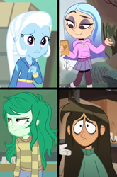 Size: 460x698 | Tagged: safe, edit, edited screencap, screencap, trixie, wallflower blush, human, equestria girls, equestria girls series, g4, my little pony equestria girls: forgotten friendship, andrea davenport, coincidence, coincidence i think not, comparison, disney, female, libby stein-torres, photo, similarities, the ghost and molly mcgee