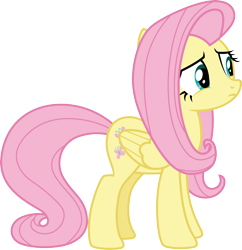 Size: 3000x3104 | Tagged: safe, artist:cloudy glow, fluttershy, pegasus, pony, fake it 'til you make it, g4, .ai available, female, high res, mare, simple background, solo, transparent background, vector