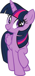 Size: 2125x4606 | Tagged: safe, twilight sparkle, alicorn, pony, g4, official, .svg available, female, mare, raised hoof, simple background, smiling, solo, stock vector, svg, transparent background, twilight sparkle (alicorn), vector