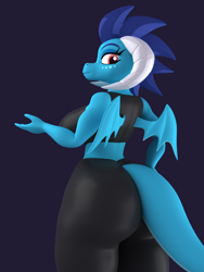Size: 1500x2000 | Tagged: safe, artist:argos90, princess ember, dragon, g4, 3d, breasts, busty princess ember, butt, dragoness, female, implied tail hole, implied wing hole, lizard breasts, princess embutt, solo, sports outfit, tail, thighs, thunder thighs, wings