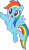 Size: 2700x4691 | Tagged: safe, rainbow dash, pegasus, pony, g4, official, .svg available, female, flying, mare, open mouth, open smile, simple background, smiling, solo, stock vector, svg, transparent background, vector