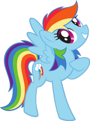 Size: 3183x4278 | Tagged: safe, rainbow dash, pegasus, pony, g4, official, .svg available, female, grin, mare, missing limb, simple background, smiling, solo, stock vector, svg, transparent background, vector