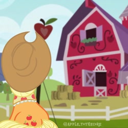 Size: 1080x1080 | Tagged: safe, applejack, earth pony, pony, g4, barn, female, older, older applejack, solo, sweet apple acres