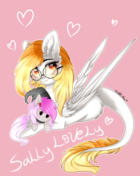 Size: 2000x2500 | Tagged: safe, artist:krissstudios, oc, oc:sally lovely, pegasus, pony, female, glasses, high res, lying down, mare, plushie, prone, solo