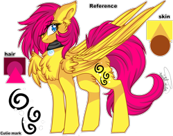 Size: 2479x1956 | Tagged: safe, artist:krissstudios, oc, oc only, oc:miziky otonashy, pegasus, pony, cheek fluff, chest fluff, female, mare, reference sheet, simple background, solo, transparent background