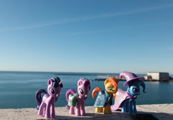 Size: 1280x892 | Tagged: safe, artist:dingopatagonico, starlight glimmer, sunburst, trixie, pony, unicorn, g4, photo, s5 starlight