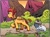 Size: 1018x750 | Tagged: safe, artist:pineapplestogo, idw, cherry (g5), ghost, pegasus, pony, troggle (g5), g5, my little pony: bridlewoodstock, spoiler:comic, spoiler:g5, spoiler:g5comic, bracelet, duo, emanata, jewelry, microphone, necklace, nonbinary, onomatopoeia, unshorn fetlocks